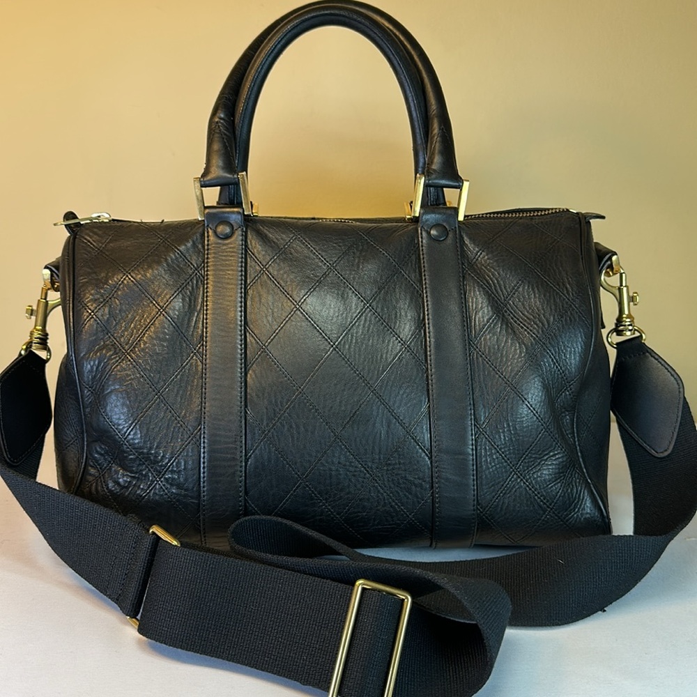 CHANEL Boston Bag Diamond Stitch Calfskin  Made in Italy, Chanel Dustbag, COA - Picture 3 of 15